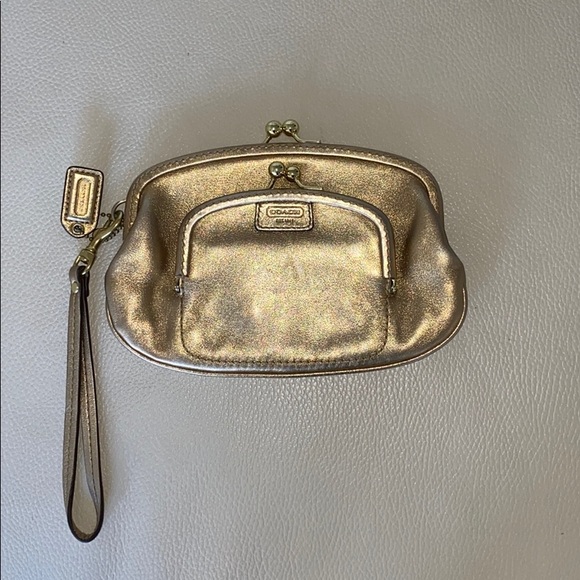 Coach Handbags - Coach Leather Wristlet
